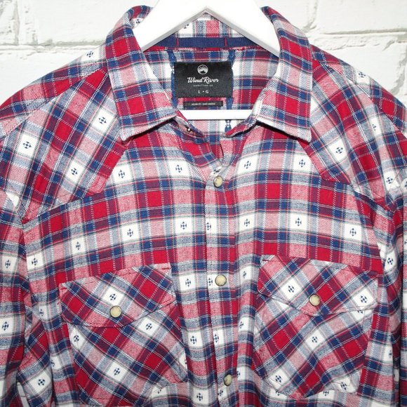 Windriver Red Plaid Western Shirt - Picture 3 of 5